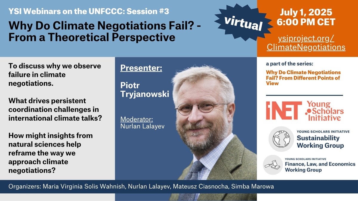 Join us July 1, 6pm CET!
Register here: ysiproject.org/ClimateNegotia…