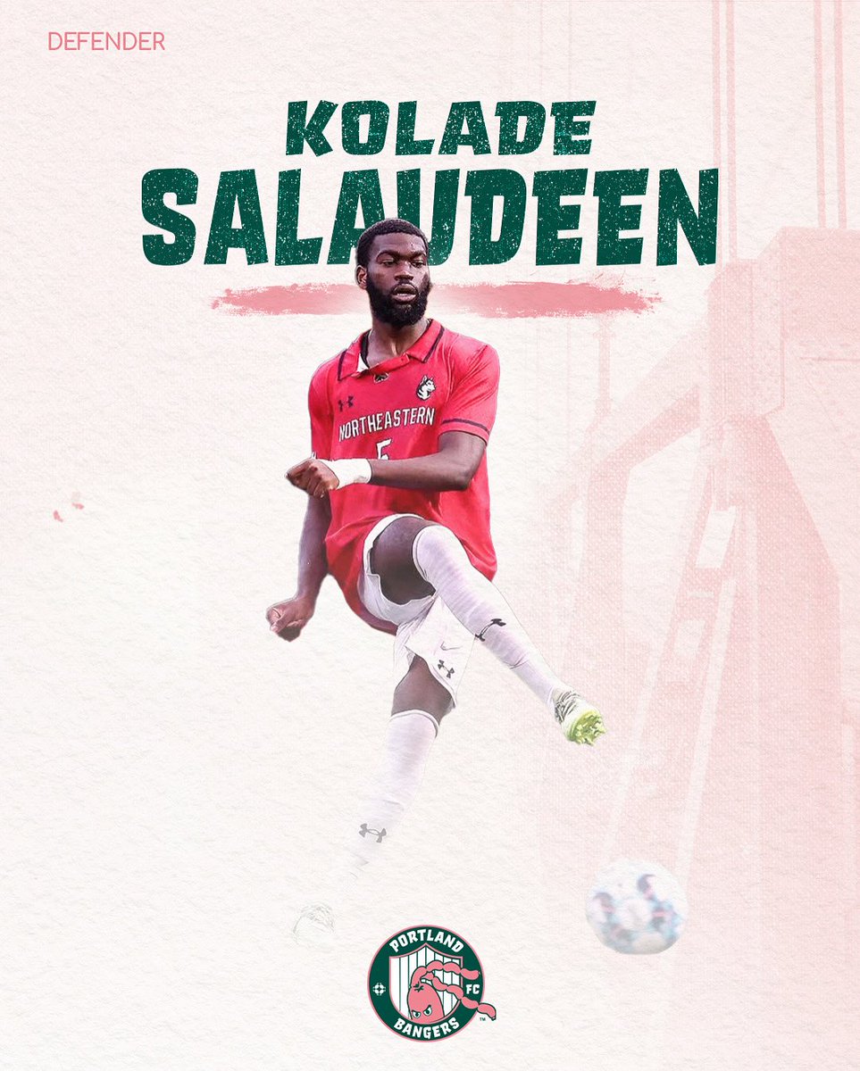 portlandbangers's tweet photo. we've got some new roster additions - fresh off the grill. 😮💨
welcome Kolade Salaudeen!
fresh out of Croydon, London - Kolade is one of our newest defenders.
we're thrilled to have you, Kolade! let's get ready to bang.
#BangersOnly | #PBFC https://t.co/ykcfOWA8NN