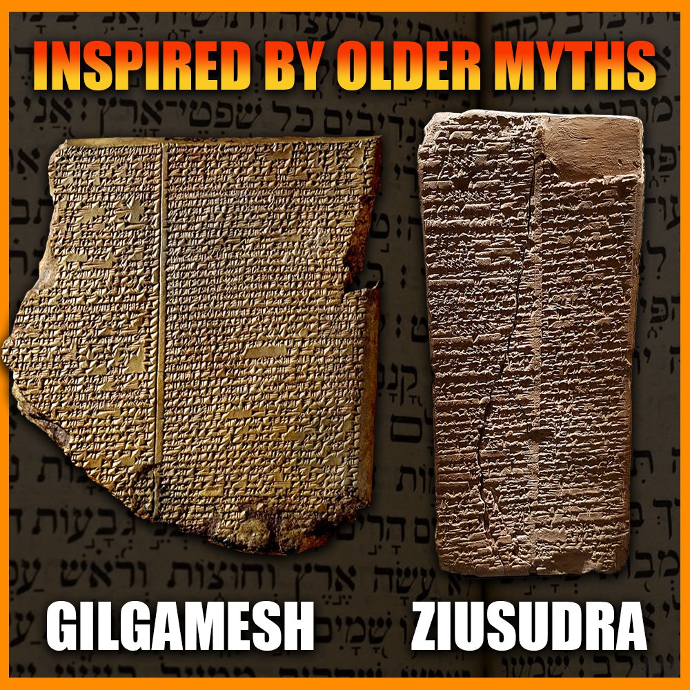 DerekPodcast's tweet image. Long before the Bible’s Noah, ancient Mesopotamians told strikingly similar flood myths. From Ziusudra to Gilgamesh, cultures across the world had global flood stories . The Bible was late to the flood party. #FloodMyth #AncientHistory #Skepticism