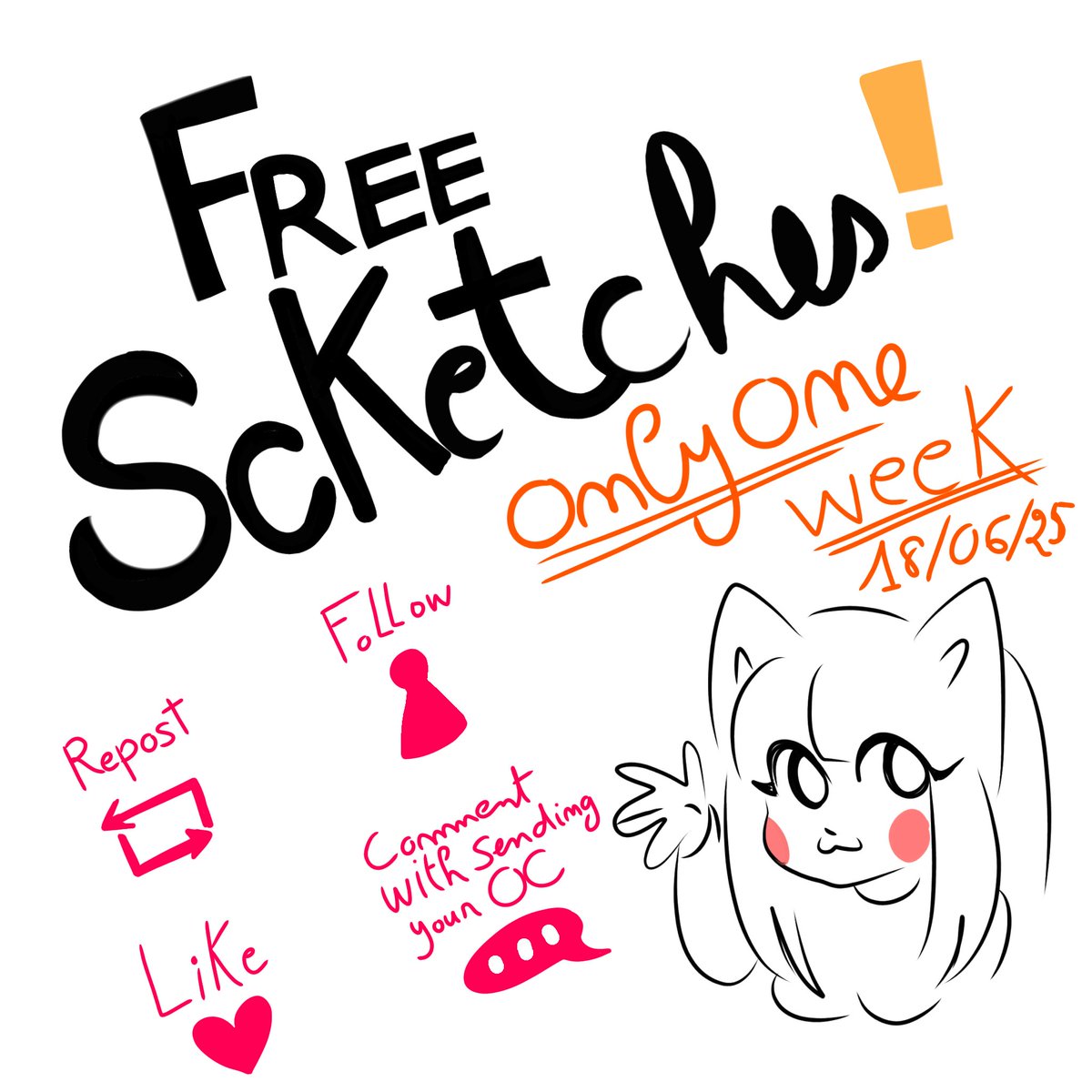 #freesketches #commissionsopen #freeart