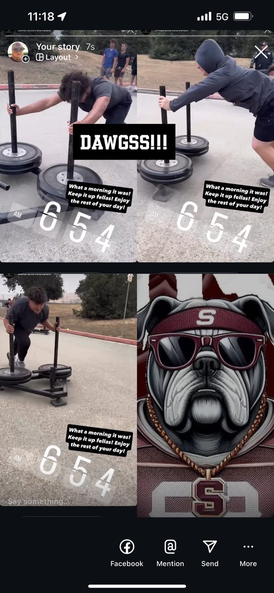 Boys putting in the work bright and early!!!