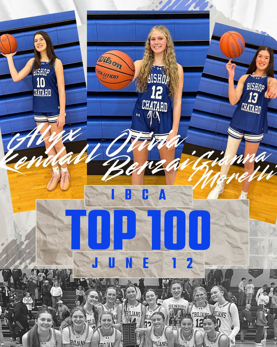 Bishop Chatard Girls Basketball (@ladytrojansgbb) on Twitter photo IBCA Top 100 Showcase
Thursday June 12 @ Ben Davis
Trojans are well represented 💙🏀🤍
👀 <a href="/alyxkendall/">Alyxkendall</a>
👀<a href="/OBerzai/">olivia berzai</a>
👀 <a href="/GiannaMMorelli/">Gianna Morelli</a>
Have fun ladies 🏀 IBCA Top 100 Showcase
Thursday June 12 @ Ben Davis
Trojans are well represented 💙🏀🤍
👀 <a href="/alyxkendall/">Alyxkendall</a>
👀<a href="/OBerzai/">olivia berzai</a>
👀 <a href="/GiannaMMorelli/">Gianna Morelli</a>
Have fun ladies 🏀