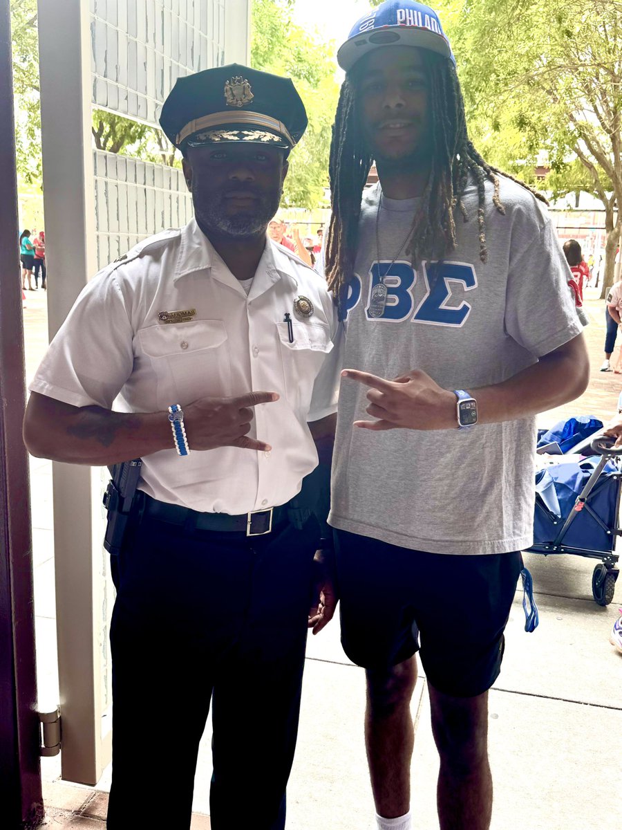 PPDInspJThomas's tweet image. Great day at the Phillies game in celebration of the legacy of Historically Black Colleges and Universities! Great step show and drumline showcase with Divine Nine fraternities and sororities. Shout out to the Mayors Office of D9 and HBCU engagement!