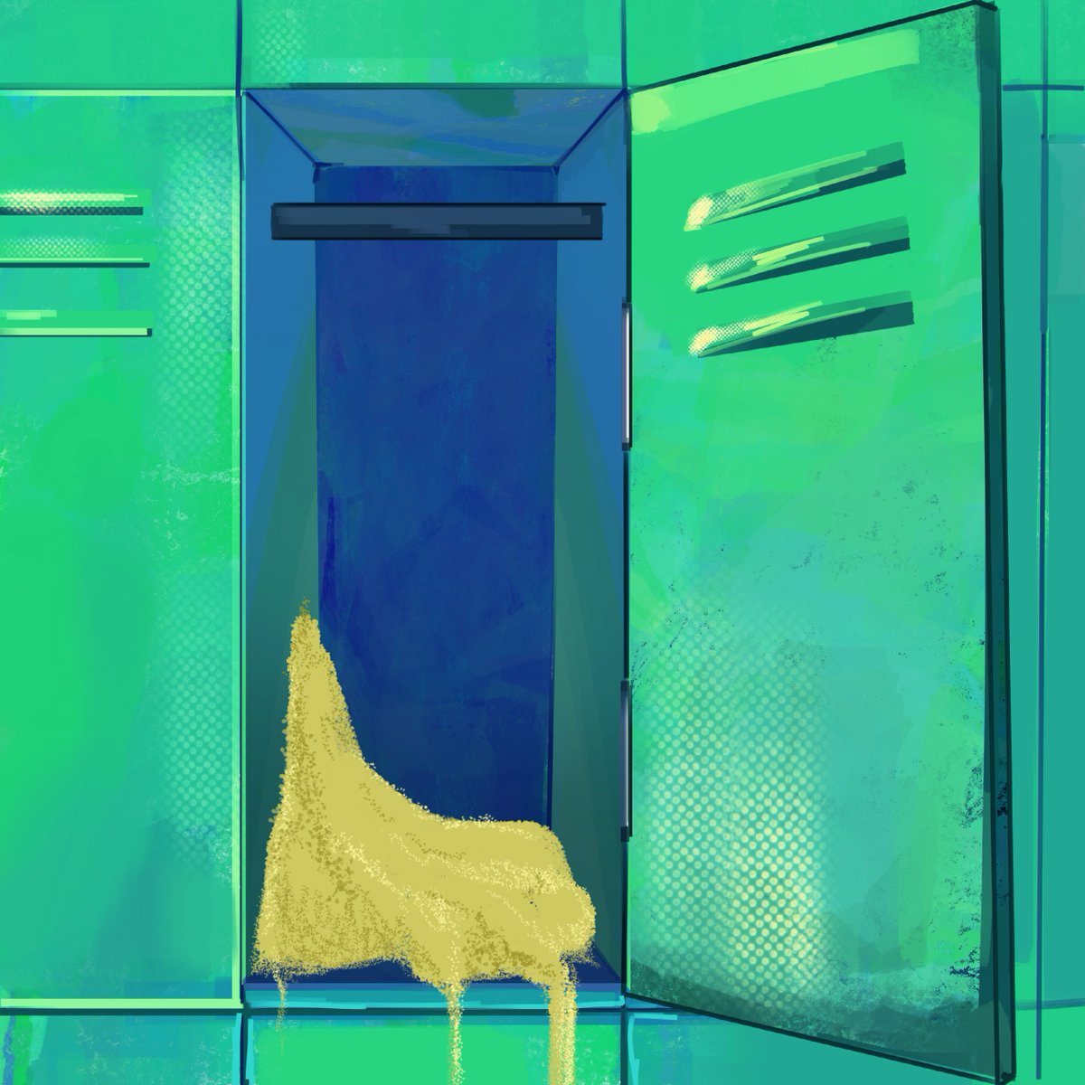 solan_mpc's tweet image. #MPC5minievent1
เจ้าหนุ่มโซลันเปิดตู้ล็อกเกอร์ออกมา ข้างในไม่มีอะไรเลยจาก &apos;ทราย&apos;

จริงๆแล้วมันเป็นทรายหลับฝัน ที่เขาทำไว้แล้วทิ้งมันไว้ที่ล็อคเกอร์โดยไม่ได้เปิดมันอีกเลย.