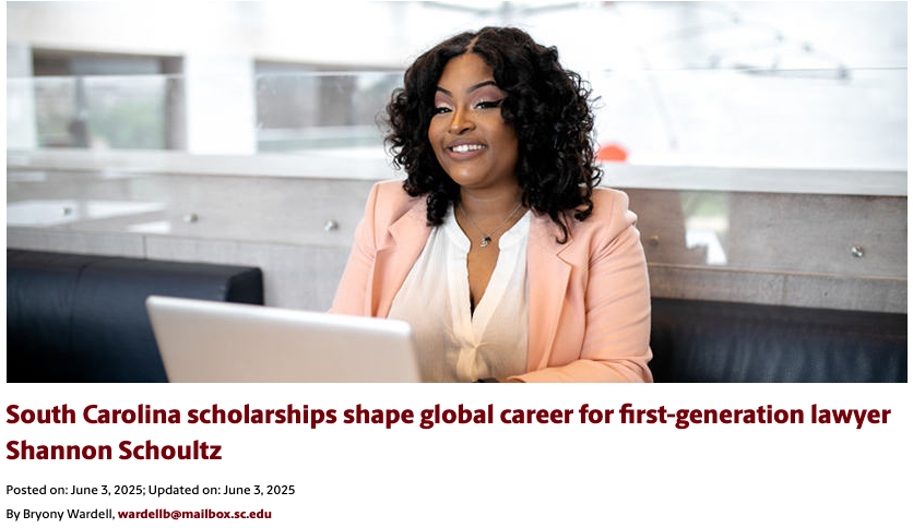 USCFIRST_GEN's tweet image. Meet Shannon Schoultz, Esq., a first-gen Gamecock, who shares where her story began as a first-generation student to a first-generation lawyer:
sc.edu/study/colleges…
@UofSC @UofSC_HRSM #FirstGenGamecocks