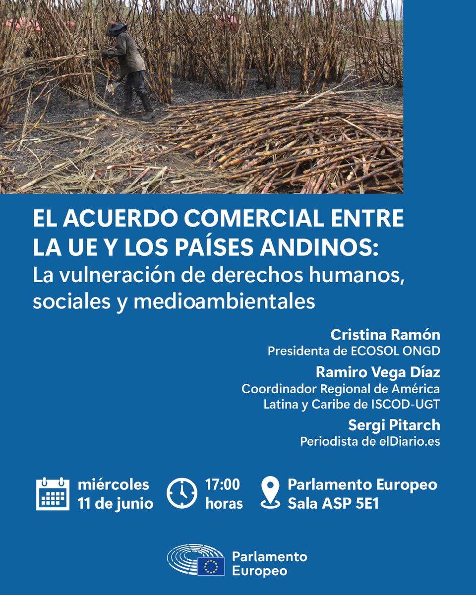 Vicent Marzà 🍏 (@vicentmarza) on Twitter photo La UE ha de garantir els drets laborals, humans i ambientals també amb els països amb què comercia.
Acollim una iniciativa per a denunciar la situació a l'Equador i Colòmbia dels treballadors. Gràcies a <a href="/LupianezRamon/">CRISTINA RAMON LUPIAÑEZ</a>, <a href="/ramirouvd/">Ramiro Vega Díaz</a> i <a href="/sergipitarch/">Sergi Pitarch</a> pel vostre treball i testimoni. La UE ha de garantir els drets laborals, humans i ambientals també amb els països amb què comercia.
Acollim una iniciativa per a denunciar la situació a l'Equador i Colòmbia dels treballadors. Gràcies a <a href="/LupianezRamon/">CRISTINA RAMON LUPIAÑEZ</a>, <a href="/ramirouvd/">Ramiro Vega Díaz</a> i <a href="/sergipitarch/">Sergi Pitarch</a> pel vostre treball i testimoni.