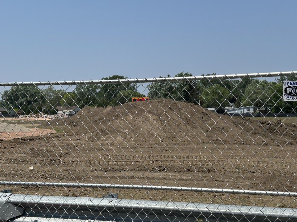 Can’t wait for new field. 1 week after construction started and it’s exciting to see how much has been accomplished already