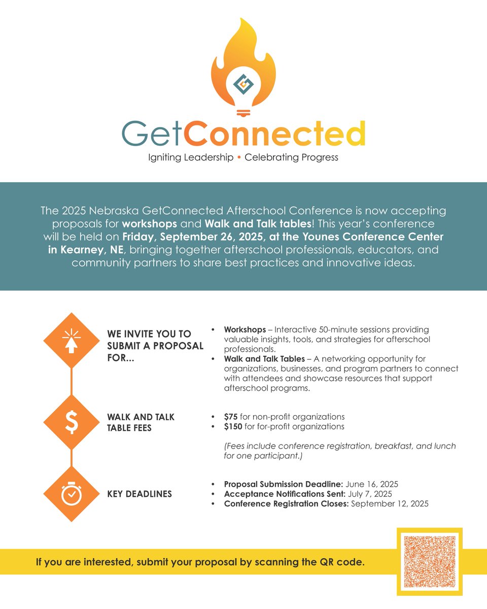Are you doing something amazing in your afterschool program? 

Presenting what works is about 🌟inspiring others, 🌟growing together, &amp; 🌟showing what’s possible when we invest in youth.

🌟You never know who will benefit from your story or the spark that is lit! #getconnected