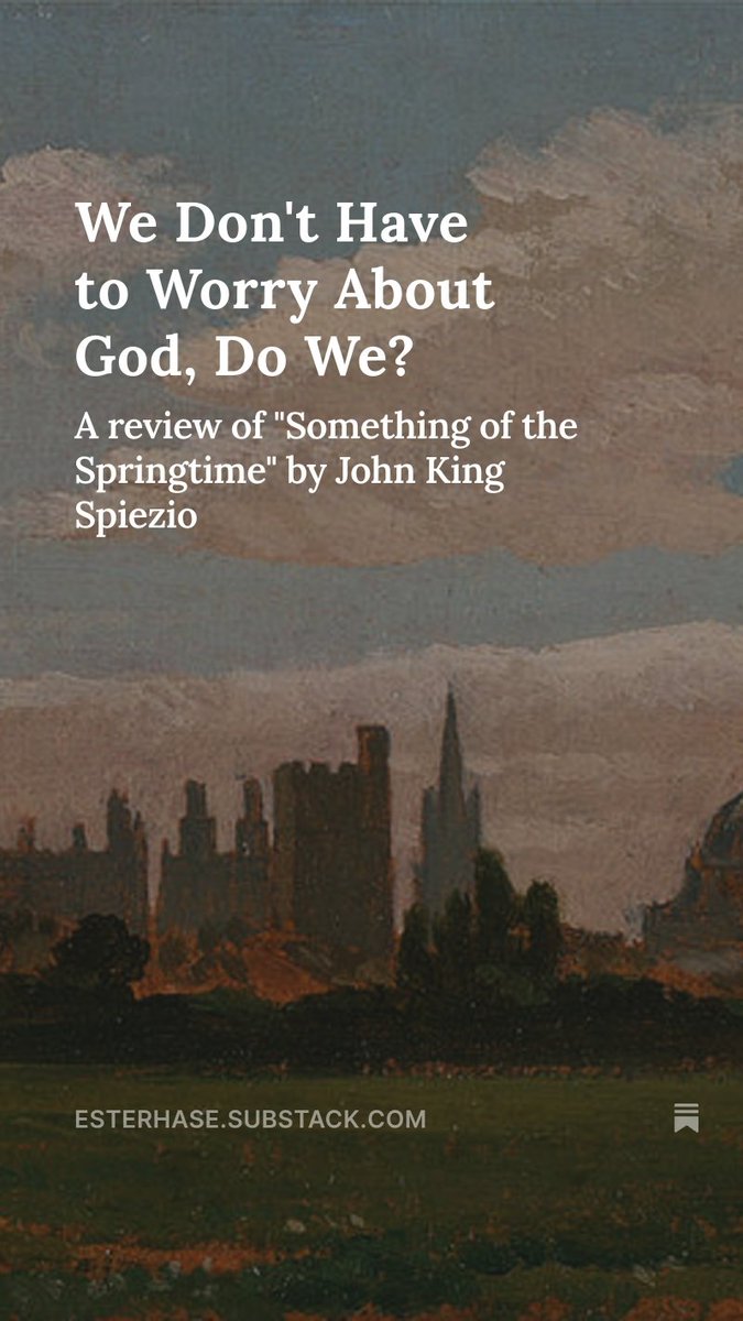 ___jehuty___'s tweet image. Yearly effortpost done. I was fortunate enough to read John King Spiezio's debut "Something of the Springtime" earlier this year. Here is my review, mixed with a some general thoughts on aesthetics. If you would care to read it, the link is below.