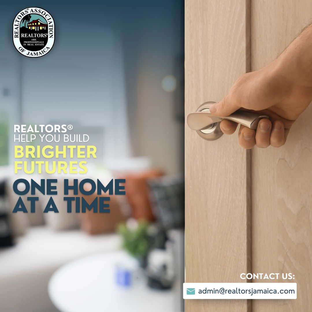 REALTORS® Jamaica (@realtorsjamaica) on Twitter photo You can achieve your goal of property ownership with a REALTOR® by your side.
Find a REALTOR® today! Visit realtorsjamaica.org or email us at admin@realtorsjamaica.com for more. You can achieve your goal of property ownership with a REALTOR® by your side.
Find a REALTOR® today! Visit realtorsjamaica.org or email us at admin@realtorsjamaica.com for more.