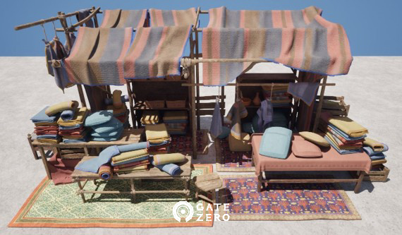 The marketplace in Capernaum is getting ready for customers🍎🐟🏺

#3dart #3dmodel #gamedev