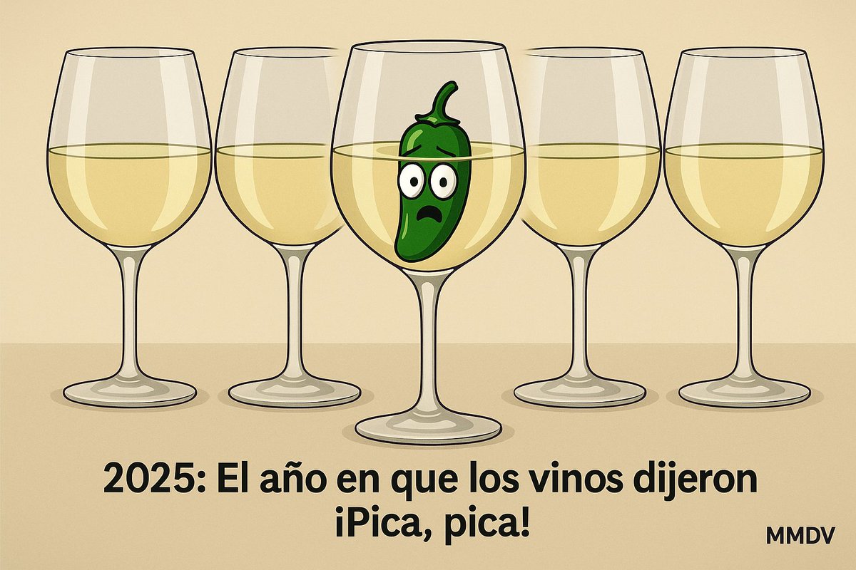 🚨 2025 y lo hemos visto todo:

Copa de Sauvignon Blanc… ¡con jalapeño dentro!
El #SpicySauvy es real, viral y pica más que los comentarios del bar de Guadalix 🤣
¿Te atreves o eres de los que se quedan en la barrica?

🍷🌶️ #vinovianos #MiMundoDelVino