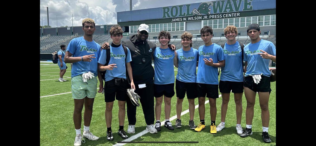 Haynes Academy Football Recruiting (@haynesfootball) on Twitter photo Shout out to our guys who competed at the <a href="/GreenWaveFB/">Tulane Football</a> Camp this A.M.
Thanks to <a href="/coachbhays/">Coach Brock Hays</a> for the invite #SWAR
2027 TE Gave Estevez
2027 DB Jeremy Dvorin
2027 RB Brady Cribby
2026 WR. Zach Roussel
2027. LB. Ryan Aucoin
2026. QB. <a href="/TrentHelwig/">Trent Helwig</a>
2027. TE. Farris Eslaih Shout out to our guys who competed at the <a href="/GreenWaveFB/">Tulane Football</a> Camp this A.M.
Thanks to <a href="/coachbhays/">Coach Brock Hays</a> for the invite #SWAR
2027 TE Gave Estevez
2027 DB Jeremy Dvorin
2027 RB Brady Cribby
2026 WR. Zach Roussel
2027. LB. Ryan Aucoin
2026. QB. <a href="/TrentHelwig/">Trent Helwig</a>
2027. TE. Farris Eslaih