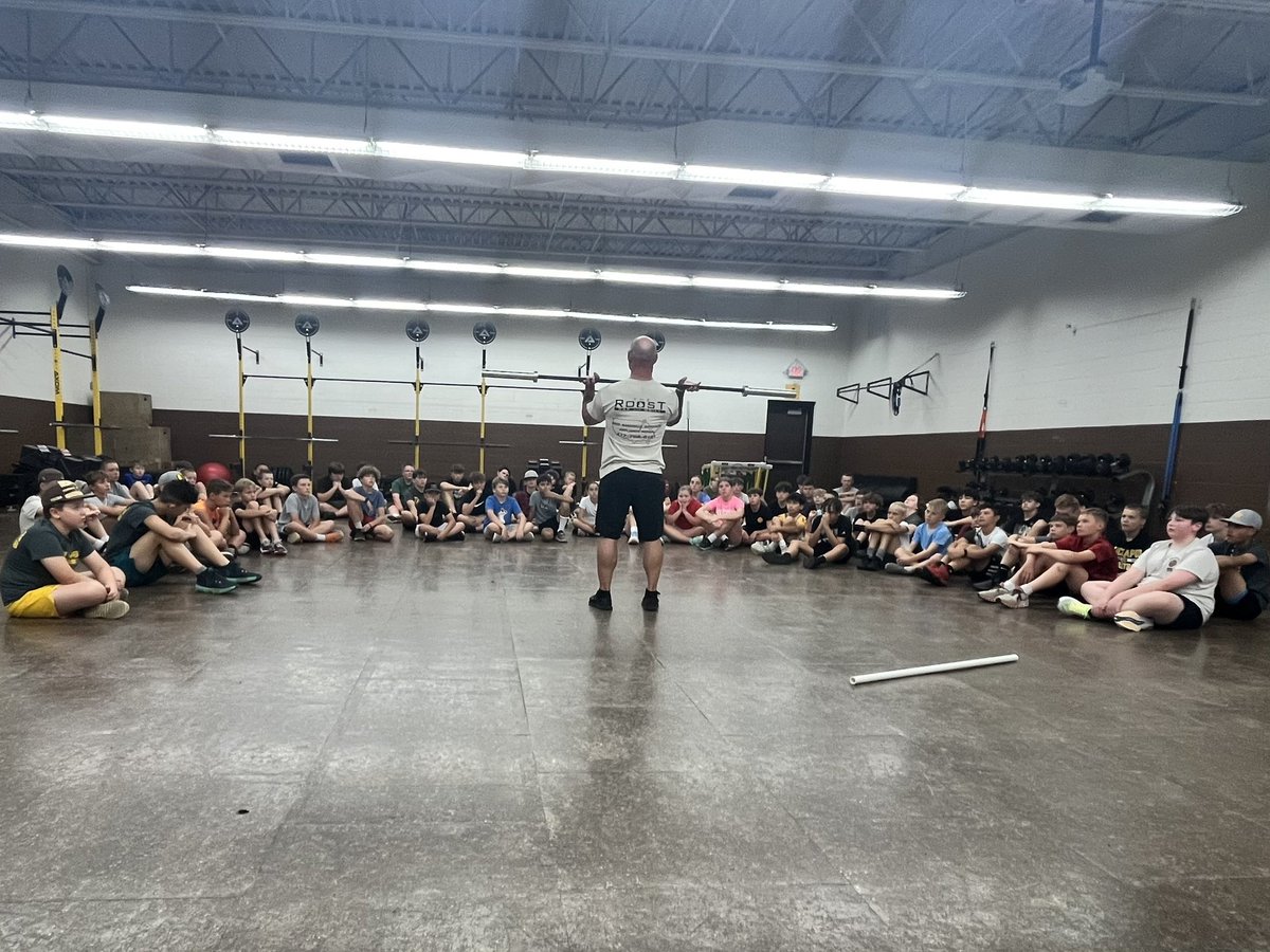 Coach Buckley teaching all of our 
2025 BEAST Campers how to Clean properly today! 
74 Campers this year in total. Finished today talking about our first two K Life Traits of Accountability and Trust. 
#SpearDown
#TheFuture
