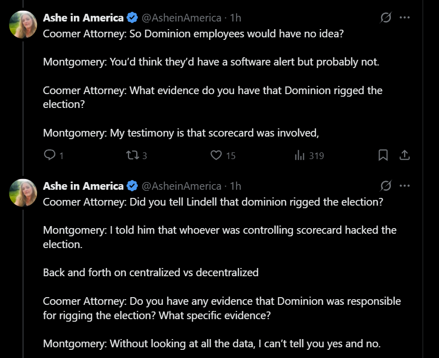JovanHPulitzer's tweet photo. #ImportantPoint #MikeLindellCoomerTrail Dennis states under oath "he recognizes Scorecard was used" but HE does not name Dominion. THAT was the JOB of @joeoltmannX See how important each of these pieces are when combined? This was the CON! https://t.co/4J9iVPDSzx