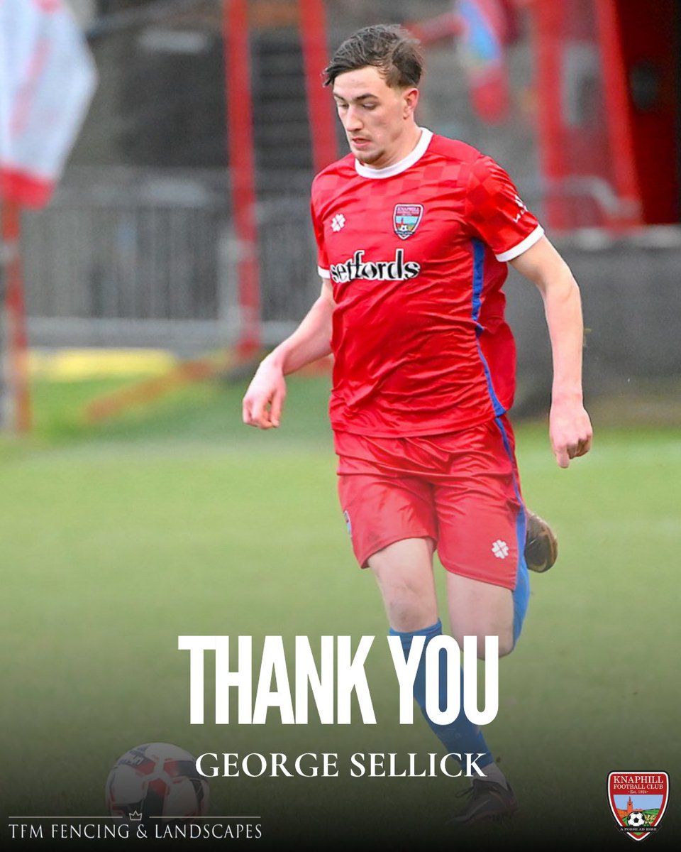 KnaphillFC's tweet photo. 🔴 PLAYER DEPARTURE: GEORGE SELLICK

We can confirm that George Sellick will be leaving Knaphill ahead of the new season.

George joined us from Sheerwater partway through last season and quickly made an impression with his work rate, energy, and fearless approach down the left wing.

A constant threat going forward and never afraid to take on his man, George gave everything in a Knaphill shirt and played his part in some key results during the second half of the campaign.

Mike Woolgar said:

“George came in mid-season and gave us real energy on that left side. He was direct, hard-working, and always gave everything for the team. A great lad to work with and someone who made a strong contribution in a short space of time.”

Thank you, George, and all the best for what comes next.

@georgesellick7