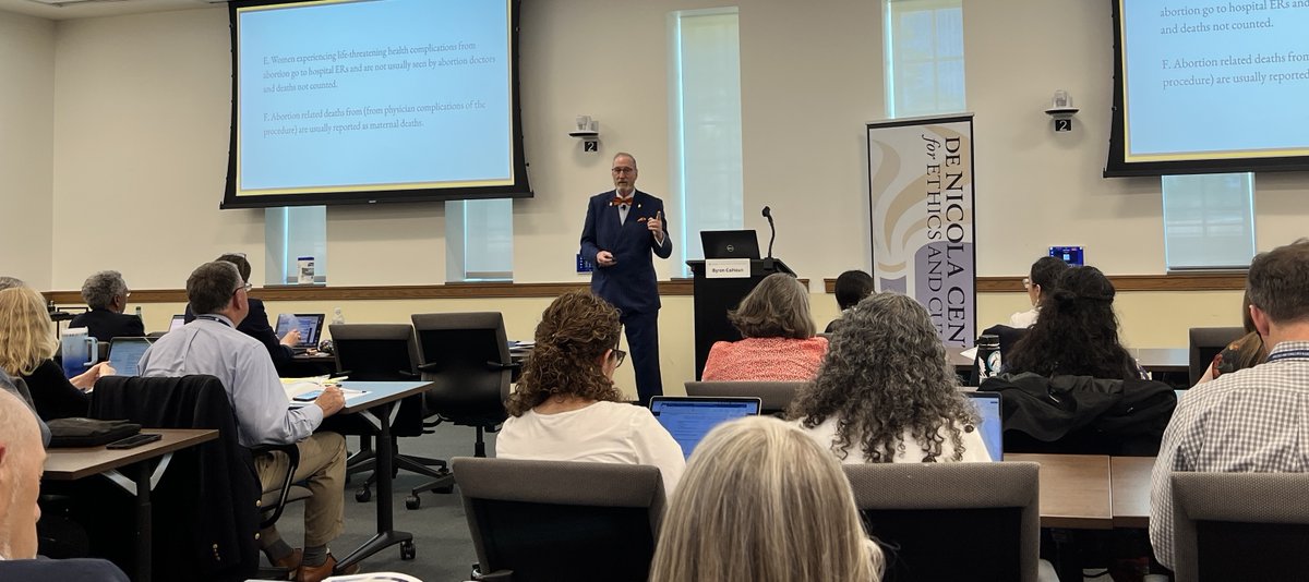 This afternoon at our Vita Institute, Dr. Byron Calhoun, professor &amp; department chair of obstetrics &amp; gynecology at WVU, is speaking about the many problems with maternal mortality statistics. "The absolute healthiest thing you can do is to have the baby," he says.