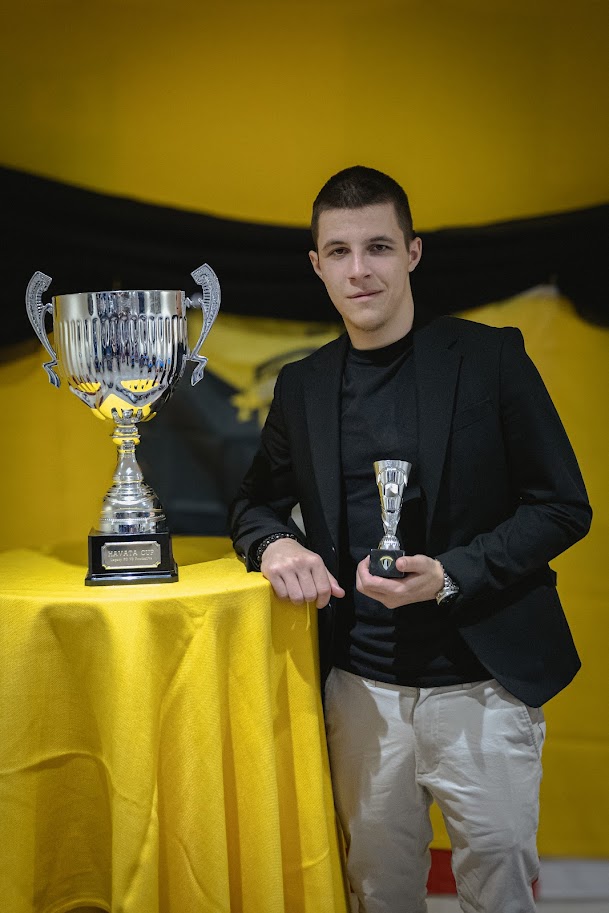 Continuing our end of season awards winners we have a very special one, this is the GOAL OF THE SEASON AWARD. Won by Mr Ivaylo Todorov. Mr Todorov scored his goal on the opening game of the season, which he started in firing fashion scoring not one but two goals that game. Mr