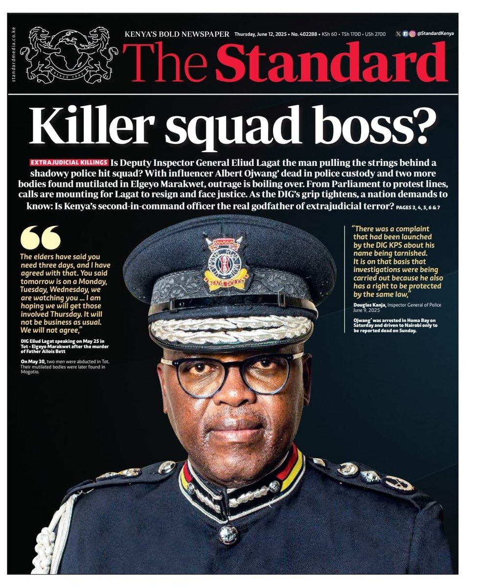 LADIES AND GENTS, The Standard Newspaper injection