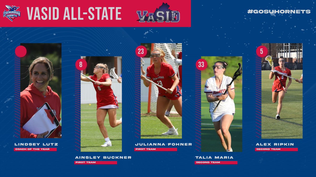 Congratulations to our FOUR @suhornetswlax All-State Selections AND VaSID Coach of the Year!

#GoSUHornets
