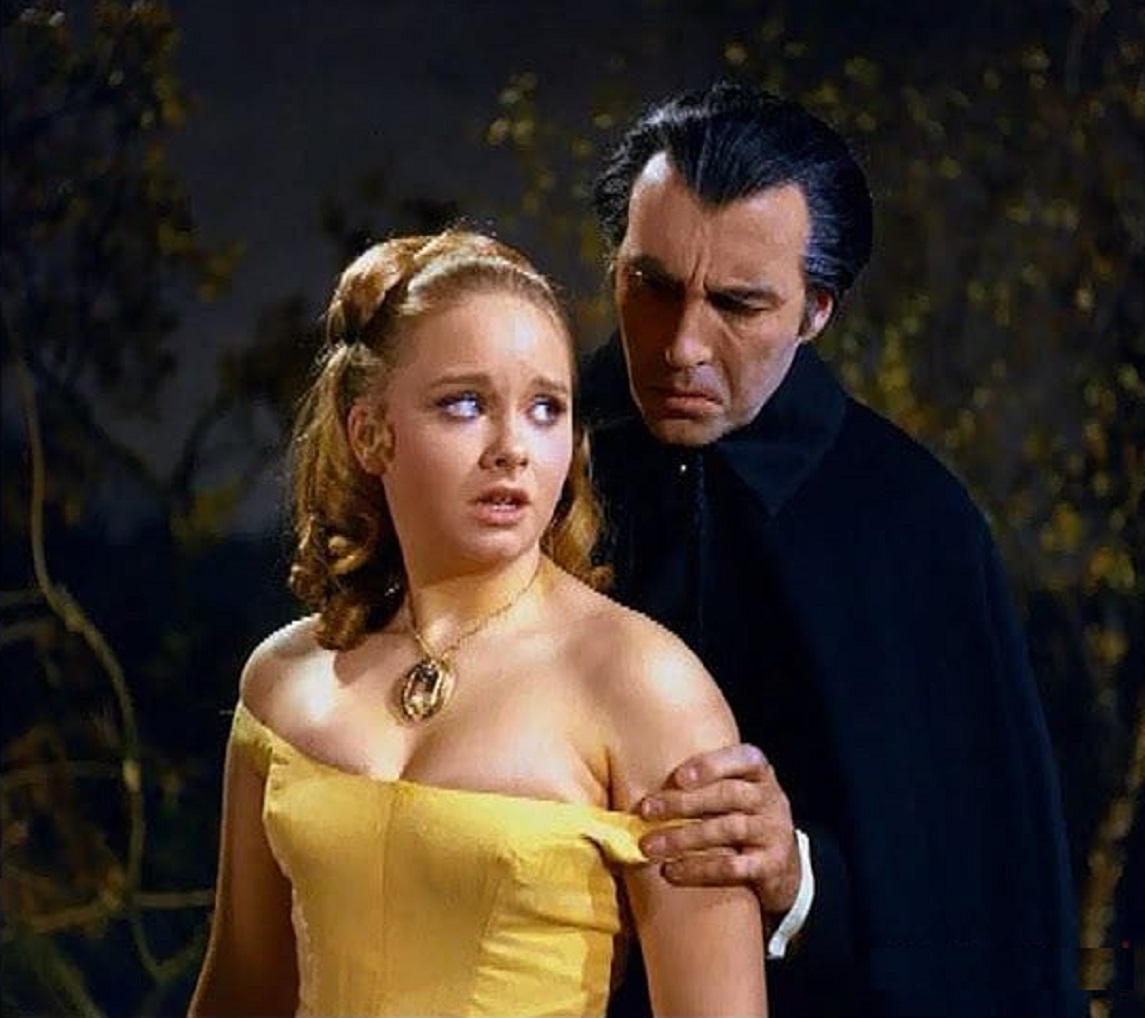 Christopher with the lovely Linda Hayden Taste of Blood of Dracula 1970