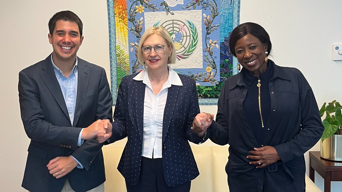 Thrilled to deepen our Youth, Peace &amp; Security partnership with <a href="/UNFPA/">UNFPA</a> &amp; <a href="/UNYouthAffairs/">UN Youth Office</a> through the new Joint Secretariat agreement. As young people lead change globally, we're committed to elevating their role in peacebuilding. Next stop: 2nd Independent Progress Study on #YPS!