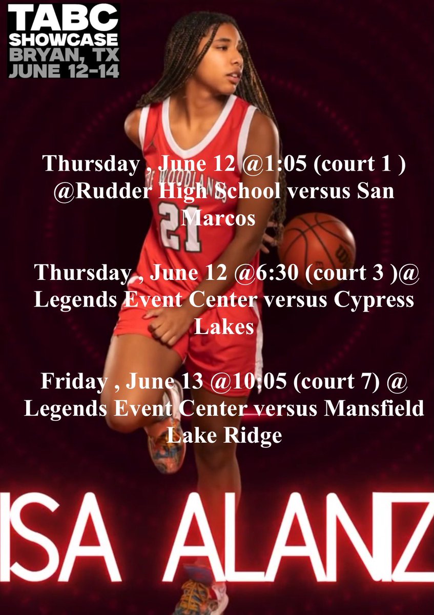 Glad to be back participating in the <a href="/Tabchoops/">𝙏𝘼𝘽𝘾🏀📋</a> showcase this weekend! Come see me and my teammates play some great competition! <a href="/LadyHighlanders/">LadyHighlanderBB</a>