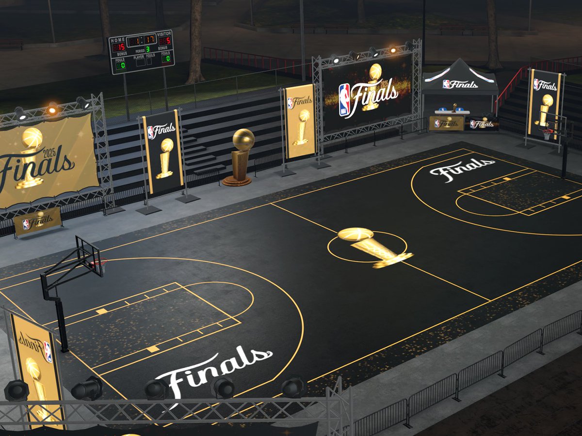 When your upcoming 3v3 Gauntlet court is better than the IRL NBA Finals courts