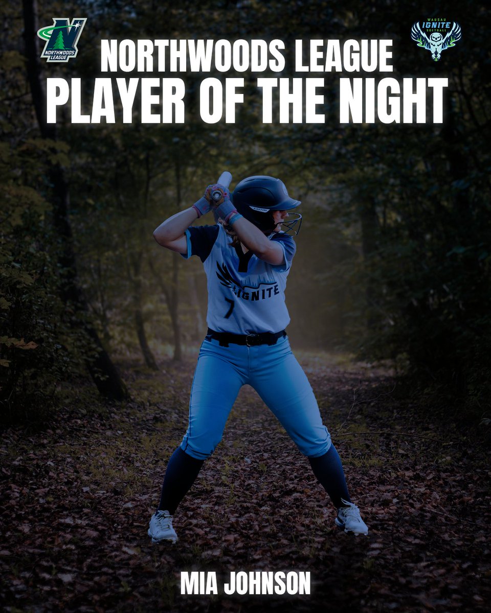 Wausau Ignite (@wausauignite) on Twitter photo 🌲 Big Night for Our Team! 🌲
Maren Sauvageau was named Northwoods League Softball Pitcher of the Night, and Mia Johnson took home Player of the Night honors! 🥎💪
Let’s hear it for these standout performances! 👏
<a href="/miaj44/">Mia Johnson</a> <a href="/NWL_Softball/">Northwoods League Softball</a>
#LightsIgnite | #WausauIgnite 🌲 Big Night for Our Team! 🌲
Maren Sauvageau was named Northwoods League Softball Pitcher of the Night, and Mia Johnson took home Player of the Night honors! 🥎💪
Let’s hear it for these standout performances! 👏
<a href="/miaj44/">Mia Johnson</a> <a href="/NWL_Softball/">Northwoods League Softball</a>
#LightsIgnite | #WausauIgnite