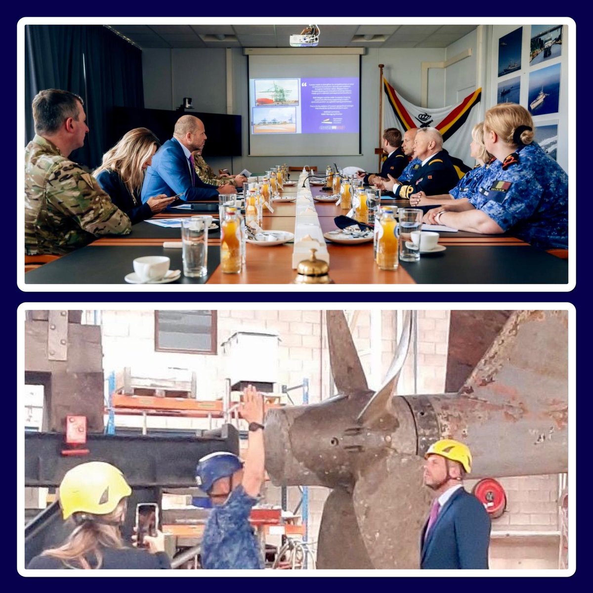 Première visite officielle du Ministre de la Défense, Monsieur Théo Francken (<a href="/FranckenTheo/">Theo Francken</a>) à la Marine. Une visite, une patrouille en mer et des discussions constructives pour une Marine moderne, efficace et résiliente.