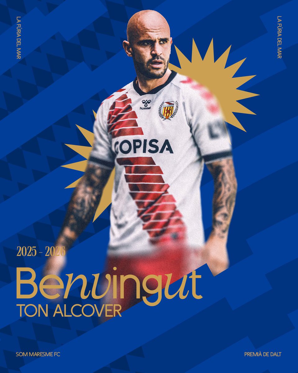 ✍️ 𝑩𝒆𝒏𝒗𝒊𝒏𝒈𝒖𝒕 𝒂𝒍 𝑺𝒐𝒎 𝑴𝒂𝒓𝒆𝒔𝒎𝒆 𝑭𝑪, 𝑻𝒐𝒏 𝑨𝒍𝒄𝒐𝒗𝒆𝒓!

𝑻𝒐𝒏 𝑨𝒍𝒄𝒐𝒗𝒆𝒓 és nou jugador del 𝑺𝒐𝒎 𝑴𝒂𝒓𝒆𝒔𝒎𝒆 𝑭𝑪.

Migcampista amb experiència, visió de joc i lideratge.

Arriba procedent del <a href="/CELHospitalet/">CE L'Hospitalet</a> per sumar control i equilibri.