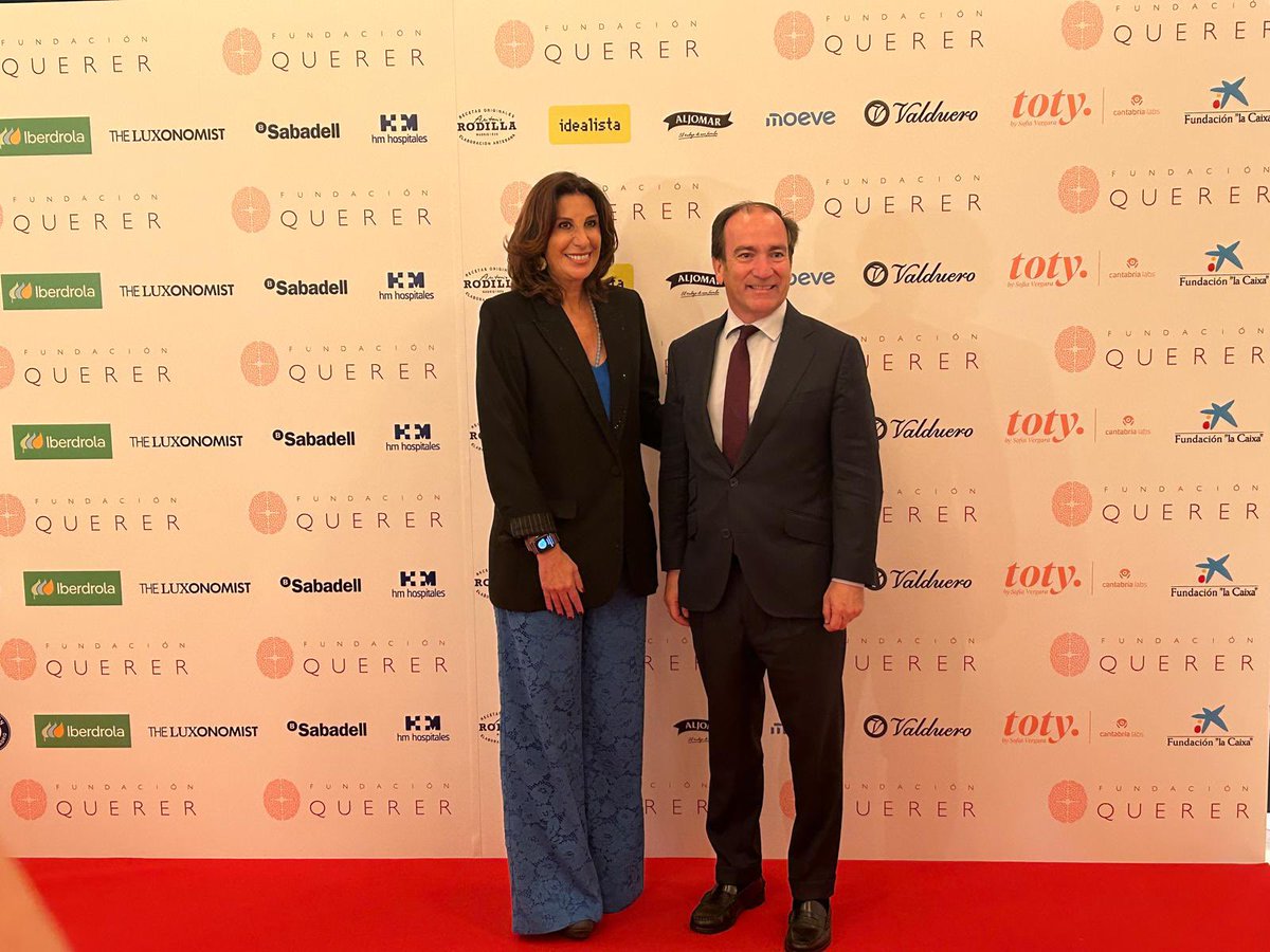 En la IX cena benéfica de la Fundacion Querer, un evento anual para recaudar fondos y contribuir a la investigación para mejorar la vida de los niños con enfermedades neurológicas