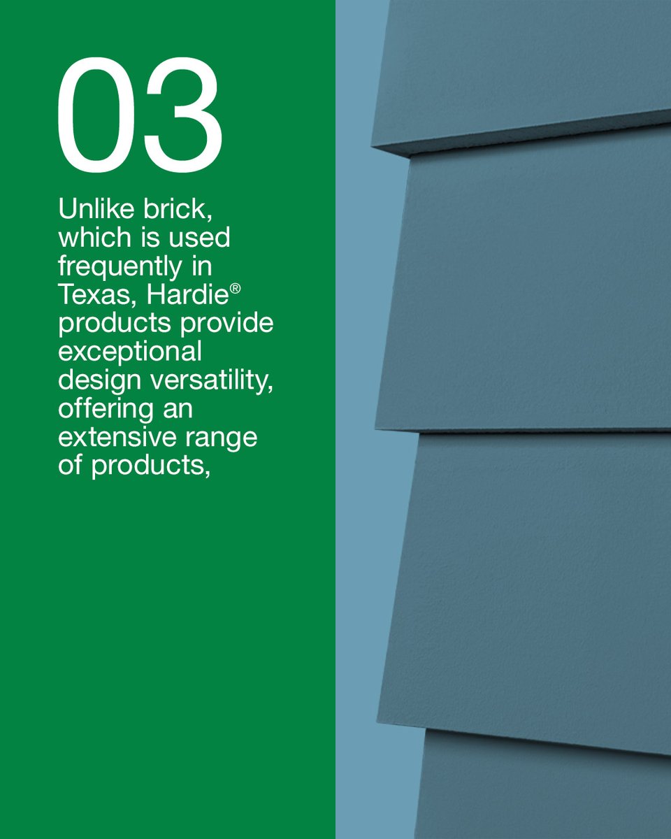 JamesHardie's tweet image. The VISION House Austin, built in collaboration between James Hardie and Green Builder Media, showcases how durability and design can come together to create something truly built to last.
Hardie® Artisan® Lap Siding and Trim offer gorgeous, deep shadow lines and extra thick…