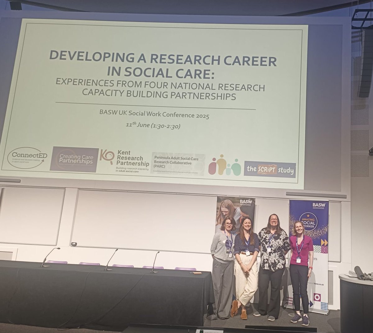 Rachel Murphy (@rachymurph33) on Twitter photo Happy days representing <a href="/northyorksc/">North Yorkshire Council</a> and <a href="/YHCuriosity/">The Curiosity Partnership</a> - talking practitioner research at #BASWConf25 Happy days representing <a href="/northyorksc/">North Yorkshire Council</a> and <a href="/YHCuriosity/">The Curiosity Partnership</a> - talking practitioner research at #BASWConf25