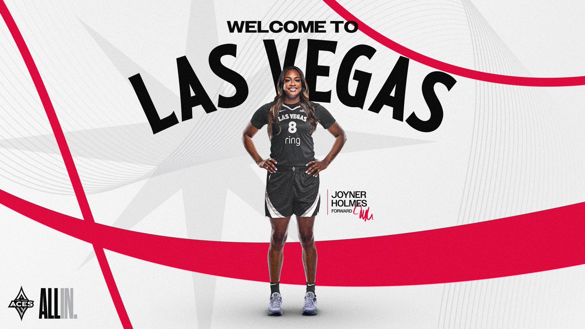 OFFICIAL: The Las Vegas Aces have signed Joyner Holmes.

Welcome back, <a href="/JoynerH24/">Joyner</a>!