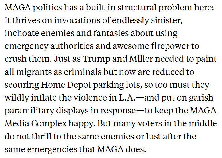 GregTSargent's tweet photo. The WH is clearly on the defensive here. I thought pundits like to say, "when you're explaining, you're losing." Well, she's explaining, and badly. Yet people keep regurgitating WH spin that this is a winner for them. Stephen Miller played you for chumps.

https://t.co/QT5HQUwRTE https://t.co/Rvfl1vBCov