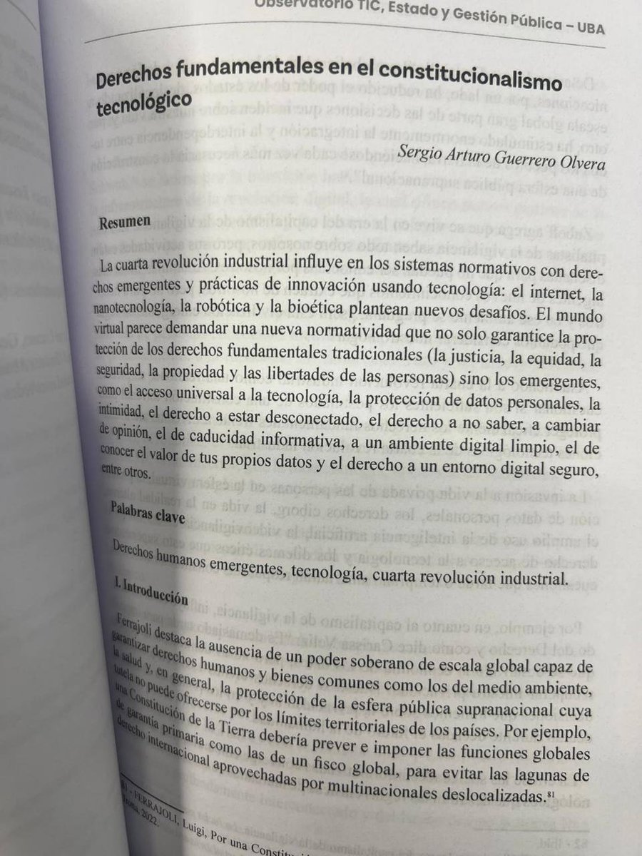 Desde la Universidad de Buenos Aires me llega esta obra colectiva donde participo, ¡¡qué felicidad!! #SAGO