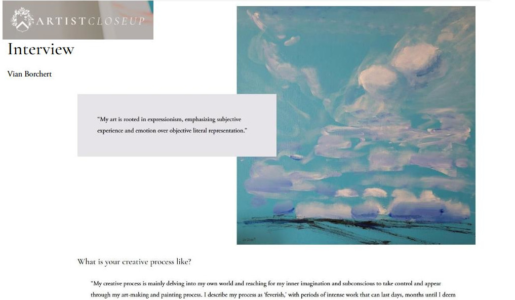 Latest #Interview w/ #Amsterdam #magazine "Artistcloseup" - Link:
artistcloseup.com/blog/interview… - #artnews #interview #vianborchert #abstractart #abstraction #artcollector #interior #interiordesign #wallart #berlinart #londonart #LAart #nycart #1stdibs #artsy #abstractexpressionism