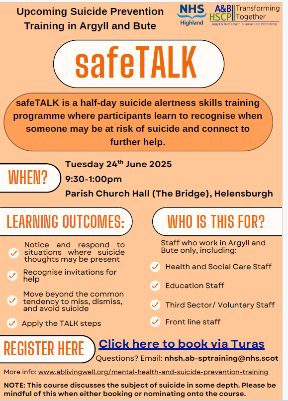 JeansBothy (@bothyjeans) on Twitter photo Such important training provided locally and it's free. Helensburgh & Lomond community, details to book a space below #SuicidePrevention #Training <a href="/abhscp/">Argyll and Bute HSCP</a> <a href="/argyllandbute/">Argyll and Bute Council</a> <a href="/helensburghadv/">Helensburgh Advertiser</a> Such important training provided locally and it's free. Helensburgh & Lomond community, details to book a space below #SuicidePrevention #Training <a href="/abhscp/">Argyll and Bute HSCP</a> <a href="/argyllandbute/">Argyll and Bute Council</a> <a href="/helensburghadv/">Helensburgh Advertiser</a>
