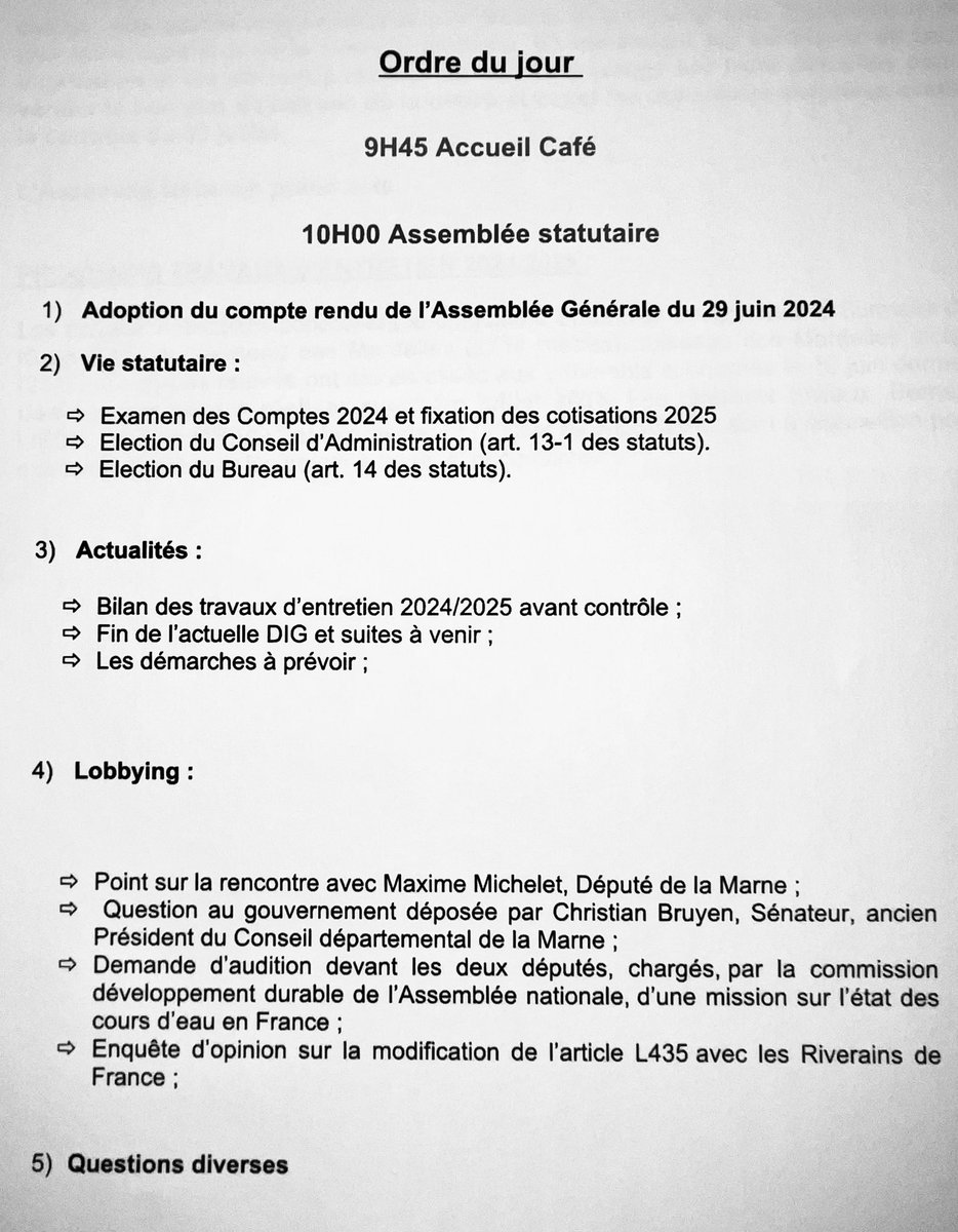 AG du Surmelin le 21/06 : À l’aube d’un nouveau cycle, fin de la DIG et prochaines élections municipales, l’engagement des #riverains doit être reconnu et conforté pour entretenir le cours d’#eau. Il ne peut y avoir de bon état #écologique, sans les riverains. #gemapi #ripisylve