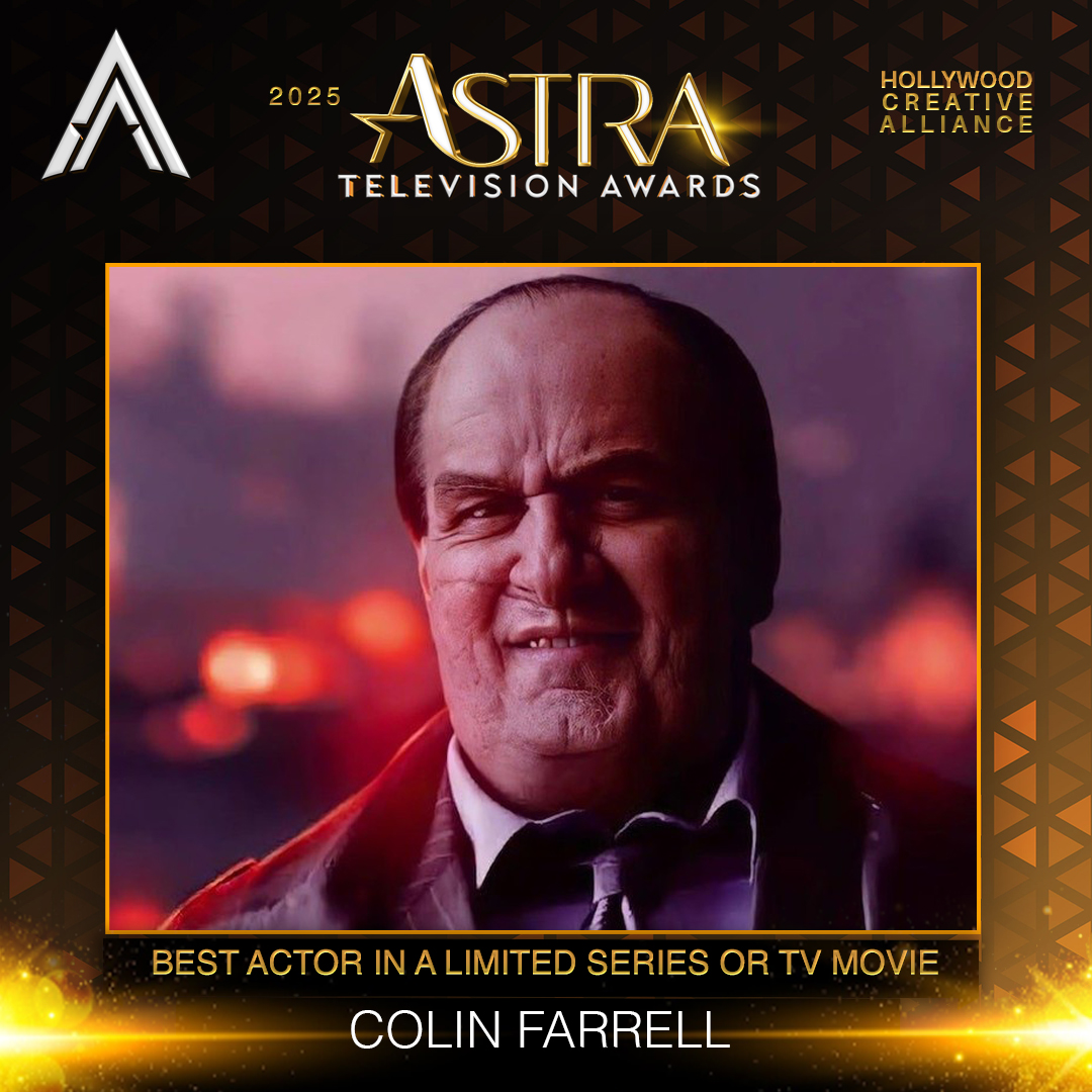 TheAstraAwards's tweet photo. The Astra for Best Actor in a Limited Series or TV Movie goes to...

Colin Farrell - "The Penguin"

#ThePenguin #AstraTVAwards #AstraAwards #HBO #TheAstras https://t.co/DZwSjQZk4s