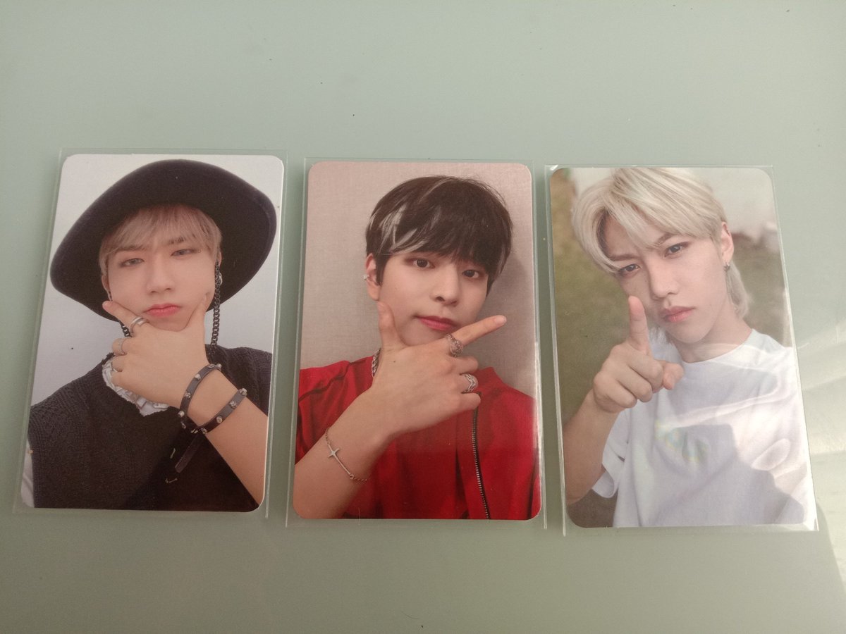 lshuaah's tweet photo. wts pc hanji, seungmin, felix era noeasy 
50k/all 
dom jabar 
inc all https://t.co/1ExmaydB9u