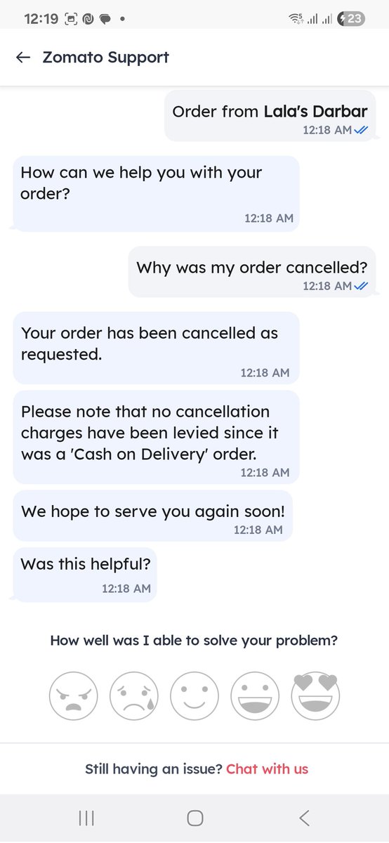 anshvis8055's tweet photo. @deepigoyal @zomato After I refused, my order was cancelled and I just said that the bank server is down, please wait for 5 minutes, even then it was cancelled, which I have been running for the last 8 years https://t.co/gr38AzRiR0