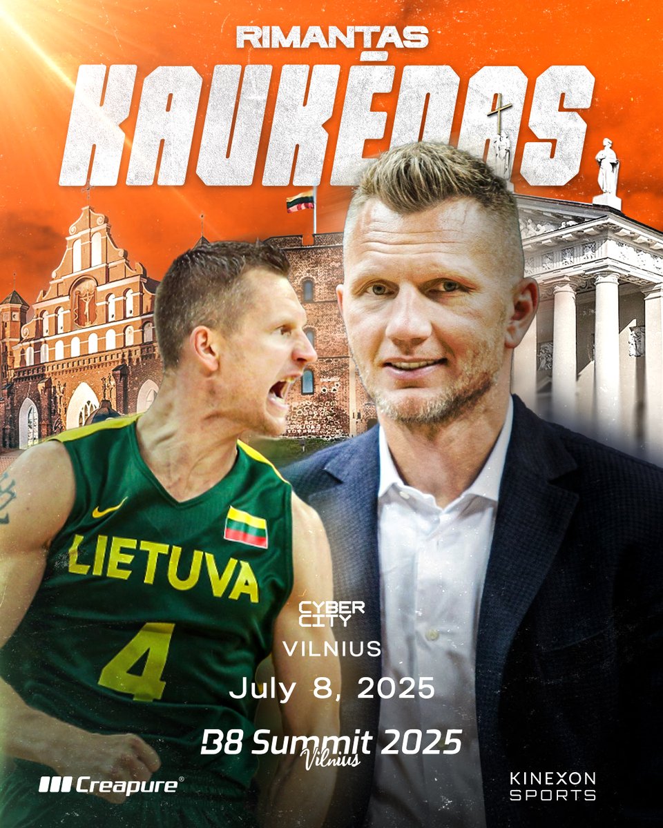 B8summit's tweet image. ๐ Final Roundtable Guest Reveal ๐
Rimantas Kaukฤnas joins B8 Summit 2025 ๐ฑ๐น
A legend on and off the court โ now bringing his voice to our roundtable.
๐
July 8 | ๐ Vilnius
๐ b8summit.com
#B8Summit2025 #RimantasKaukฤnas #Roundtable