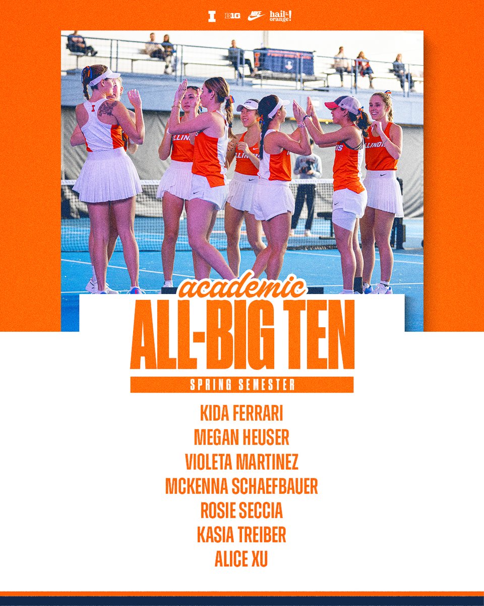 Congrats to our Academic All-Big Ten honorees! 📙📘