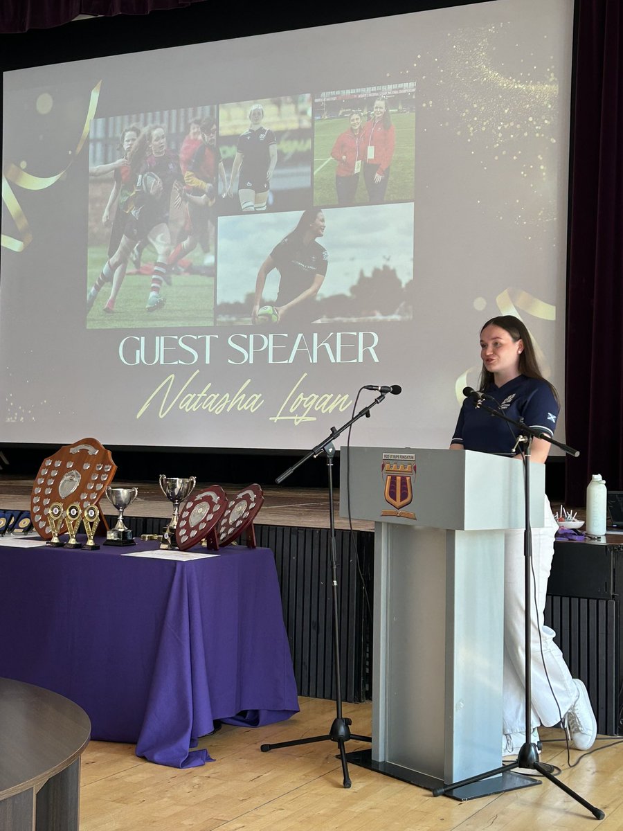 Sports Awards 2025 💫🏅

A fantastic afternoon celebrating all of your excellent sporting achievements 💜

A special thank you to our guest speaker, Natasha Logan, for an inspiring speech and presenting some of our awards 🏉