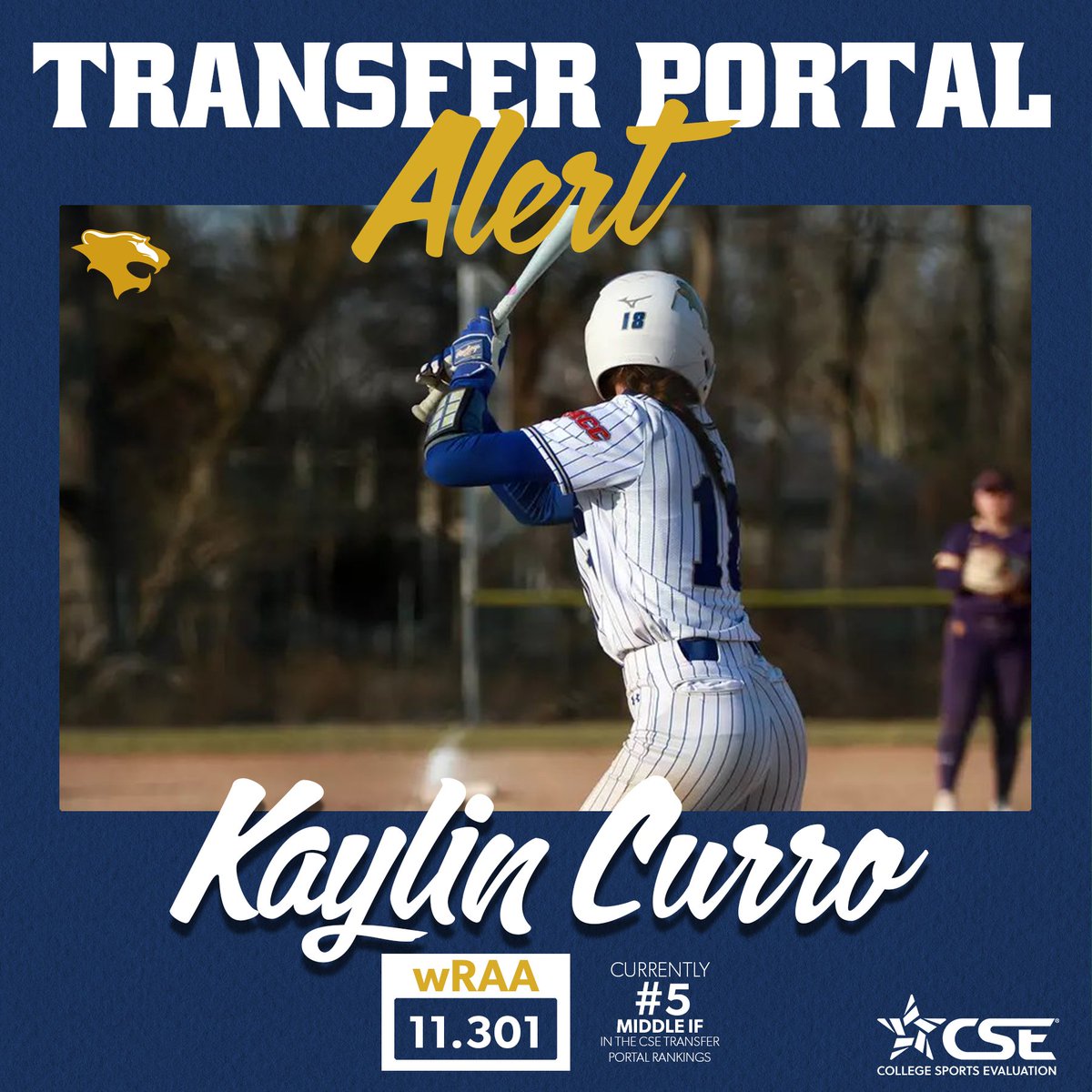 CSE Softball (@csevalsoftball) on Twitter photo Kaylin Curro, the Junior from Georgian Court University, has entered the transfer portal as CSE's #5 ranked D2 middle infielder. Curro slashed .375/.438/.556 in her 2025 campaign.
Check out more D2 rankings and more below⬇️
app.cseval.com/transfer-porta…
<a href="/kaylin2022/">Kaylin Curro</a> Kaylin Curro, the Junior from Georgian Court University, has entered the transfer portal as CSE's #5 ranked D2 middle infielder. Curro slashed .375/.438/.556 in her 2025 campaign.
Check out more D2 rankings and more below⬇️
app.cseval.com/transfer-porta…
<a href="/kaylin2022/">Kaylin Curro</a>
