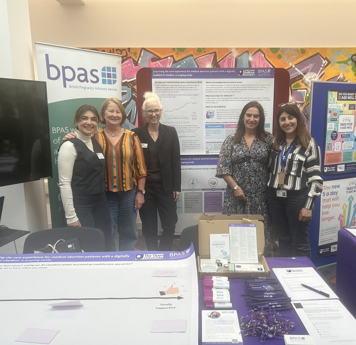 Centre for Reproductive Research & Communication (@crrc_bpas) on Twitter photo We had a great time at the #ChallengeUs Showcase hosted by <a href="/OpenUniversity/">The Open University</a>!
Proud to share our study: Improving the care experience for medical abortion patients with a digitally enabled AI chatbot.
<a href="/plohr/">Pat Lohr</a> <a href="/DrHoggart/">Lesley Hoggart</a> @DrCarrieP @ch_koula @RSSH_OU @bpas1968 #abortion #AI We had a great time at the #ChallengeUs Showcase hosted by <a href="/OpenUniversity/">The Open University</a>!
Proud to share our study: Improving the care experience for medical abortion patients with a digitally enabled AI chatbot.
<a href="/plohr/">Pat Lohr</a> <a href="/DrHoggart/">Lesley Hoggart</a> @DrCarrieP @ch_koula @RSSH_OU @bpas1968 #abortion #AI
