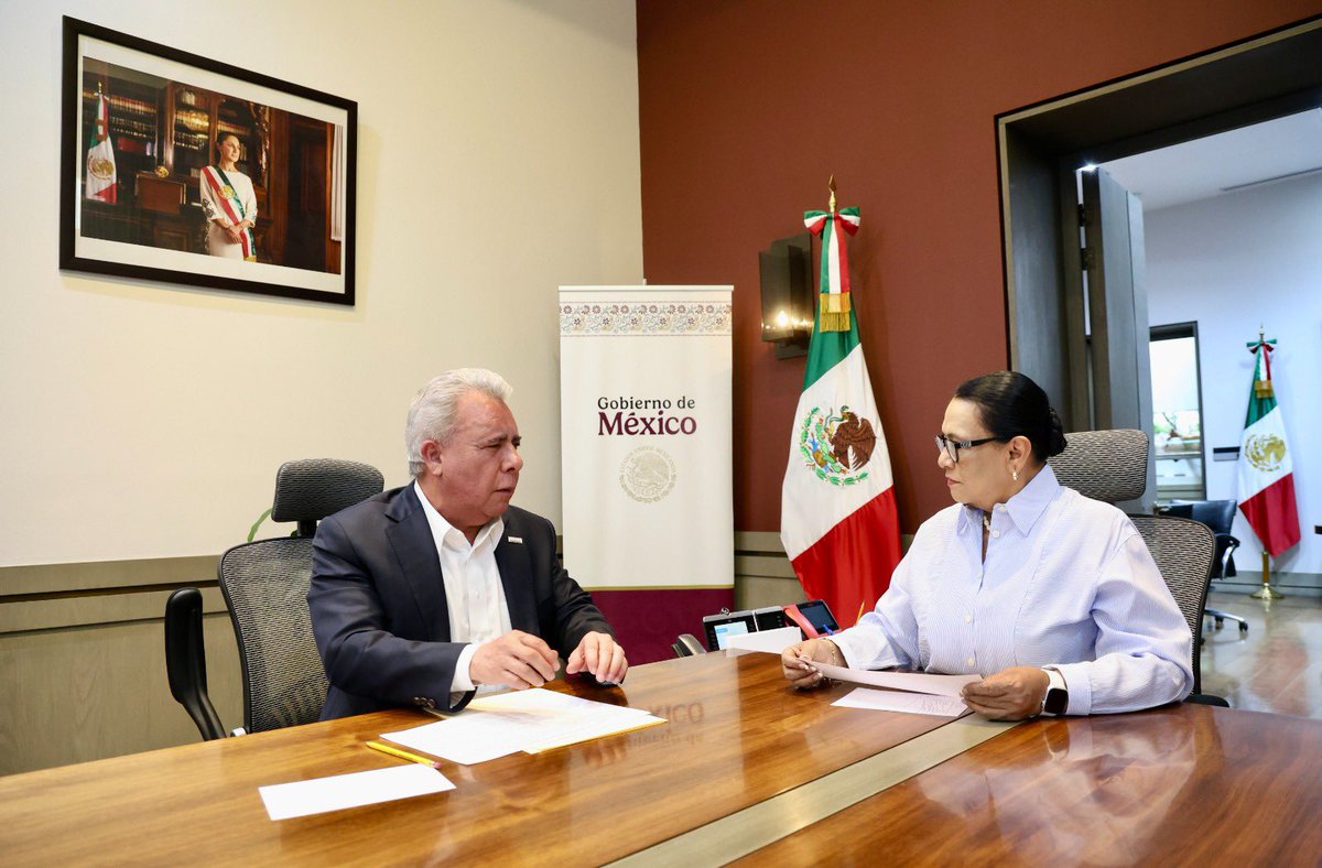 Rosa Icela Rodríguez Velázquez (@rosaicela_) on Twitter photo Nos reunimos con <a href="/GarciaAyalaM/">Marco García Ayala</a>, presidente de la <a href="/FSTSEmx/">FSTSE</a>, con quien coincidimos en que las trabajadoras y trabajadores al servicio del estado son pieza clave en el desarrollo del país. 🇲🇽 <a href="/Claudiashein/">Claudia Sheinbaum Pardo</a> Nos reunimos con <a href="/GarciaAyalaM/">Marco García Ayala</a>, presidente de la <a href="/FSTSEmx/">FSTSE</a>, con quien coincidimos en que las trabajadoras y trabajadores al servicio del estado son pieza clave en el desarrollo del país. 🇲🇽 <a href="/Claudiashein/">Claudia Sheinbaum Pardo</a>