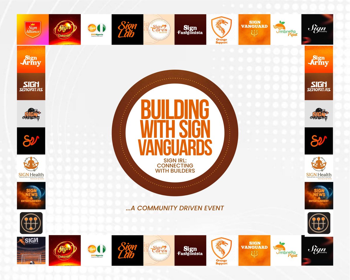 Lagos, Nigeria. it’s our time to connect, for real.
The banners are out, and the countdown is on… June 14th, 2025, we gather for something truly special: SIGN IRL in Lagos, Nigeria.

A chance to put faces to names, voices to usernames, and energy into every handshake. Because in